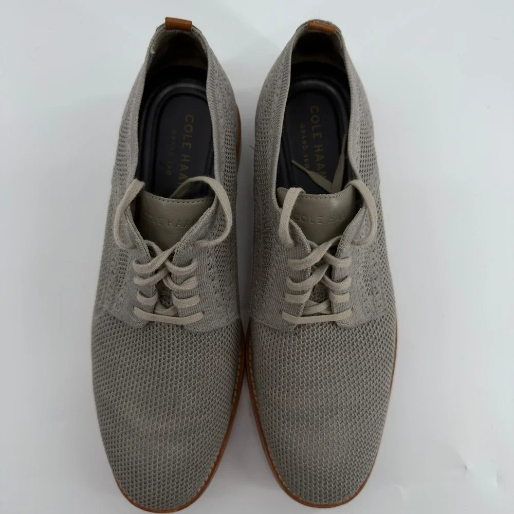 Cole Haan Grand 360 Stitchlite Knit Oxford Shoes Gray Mens 11.5 M